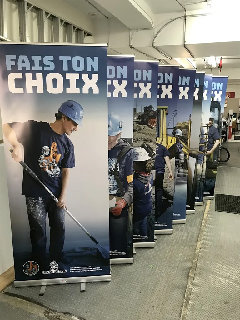 banniere portable compacte